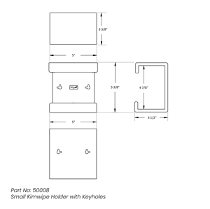 50008 | Small Kimwipe Holder